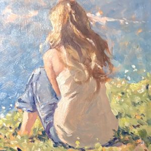 Teenager on the cliff