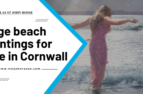 large beach paintings for sale in Cornwall