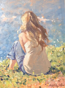 Teenager on the cliff