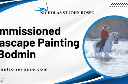 commissioned seascape painting in Bodmin