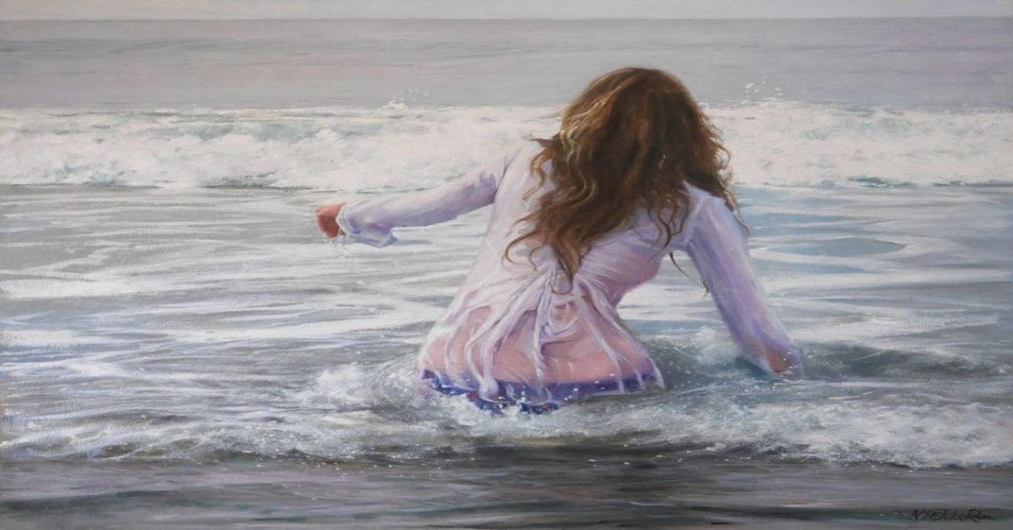 large beach paintings for sale in Cornwall